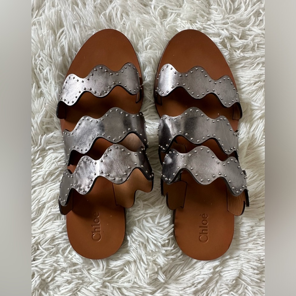 Chloe flat wave sandal, Rare color-way, Size 37